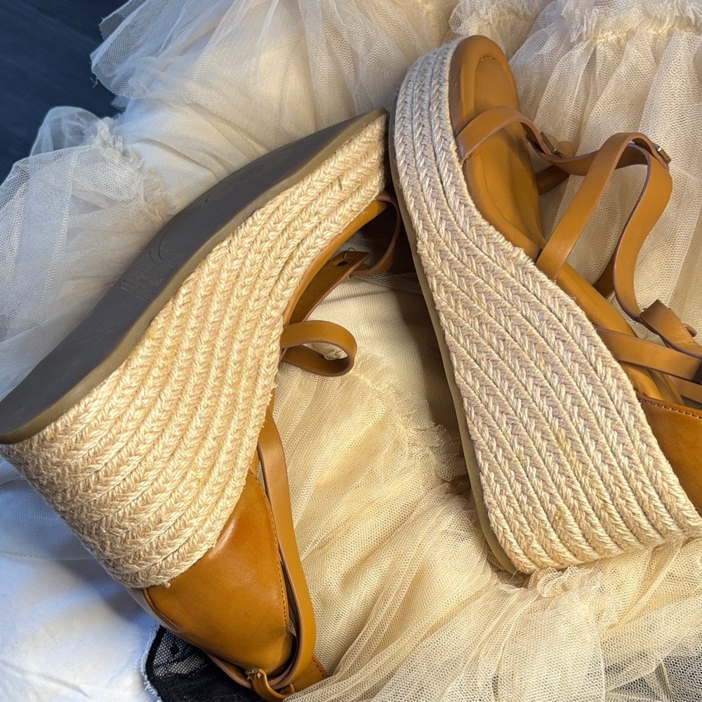 Franco Sarto Brown Strappy Sandals - Picture 4 of 6